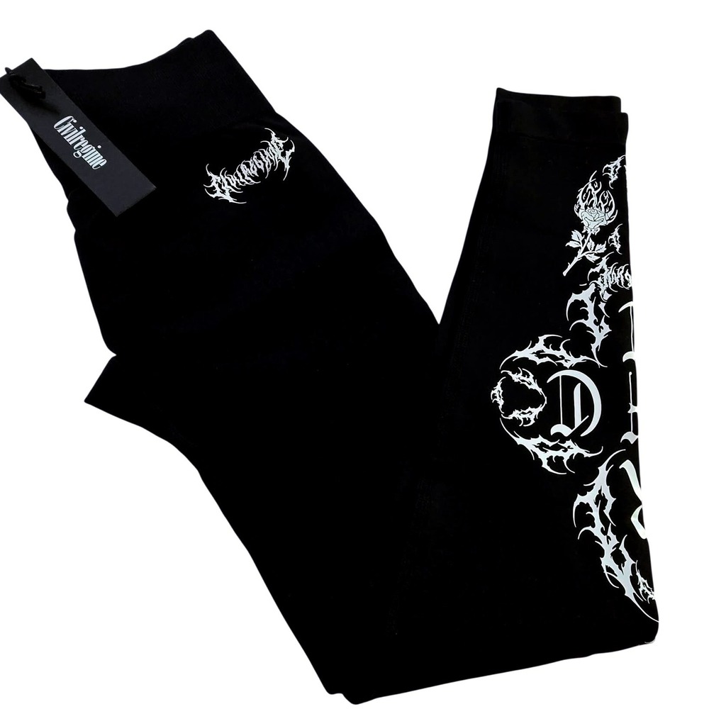 Civil Regime Rise Up Kelly Seamless Scrunch Legging Black Gothic CRWW017-1590-02